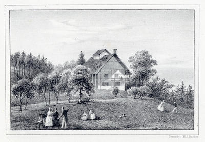 200499 Gezicht op het Jagershuis, ook bekend als het Zwitserse Huis, op de Darthuizerberg te Darthuizen bij ...